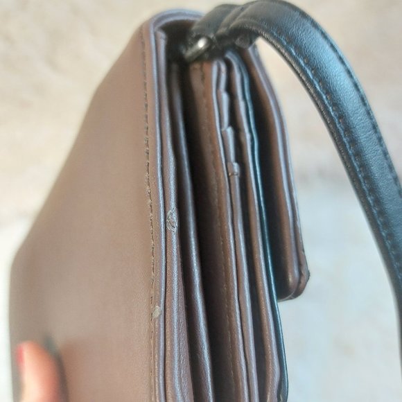 Mat & Nat Women's Brown Long Wallet Crossbody Bag - Picture 9 of 14